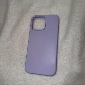lilac purple rubber sundays iphone 14 promax case.